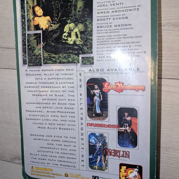 Alley Cat Black Action Figure of Alley Baggett - Picture 2 of 2